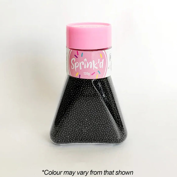 Sprink'd black sugar balls non-pareils 2mm