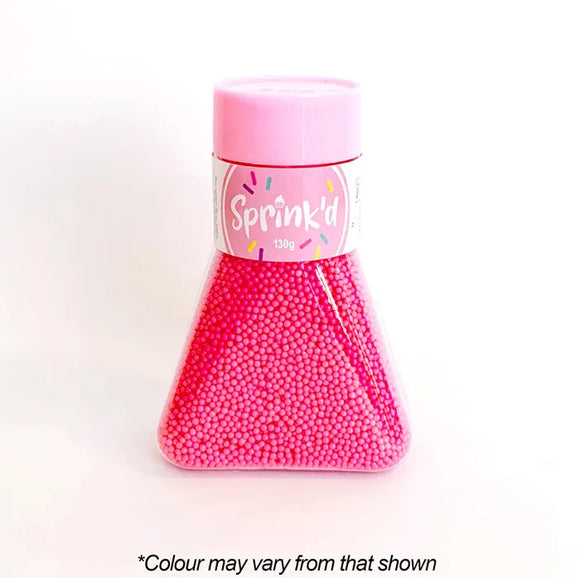 Sprink'd Bright Pink Sugar Balls 2mm