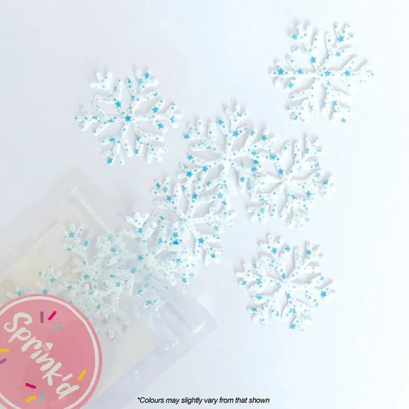 GRAFFITI SNOWFLAKE Edible Wafer Paper Sprinkles