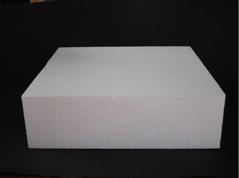 Square Foam Cake Dummy 30cm (12 inch) - 3 inch high