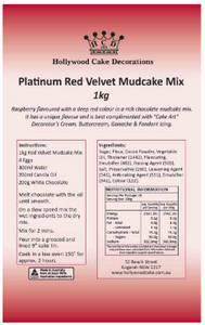 Platinum Red Velvet Mud Cake Mix 1kg