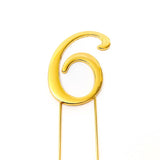 Gold Number Cake Topper (7cm)