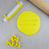 Custom Cookie Cutters Typewriter Letter Stamps - Uppercase