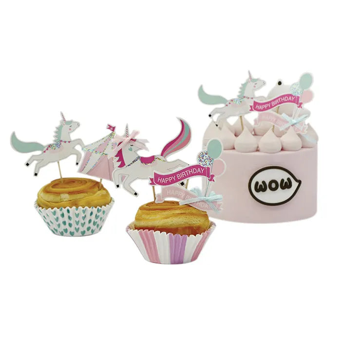 Cupcake Decorating Kit Unicorn 24 sets Cake Bake Decorate