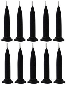 Black Bullet Candles - set of 10