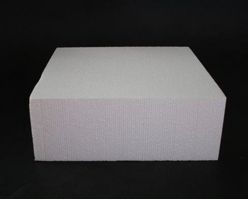 Square Foam Cake Dummy 20cm (8 inch) - 3 inch high