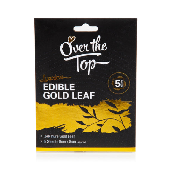 Over The Top Edible Gold Leaf 24K - 5 sheets