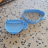 Tea Cup embosser & cutter set 8.5cm