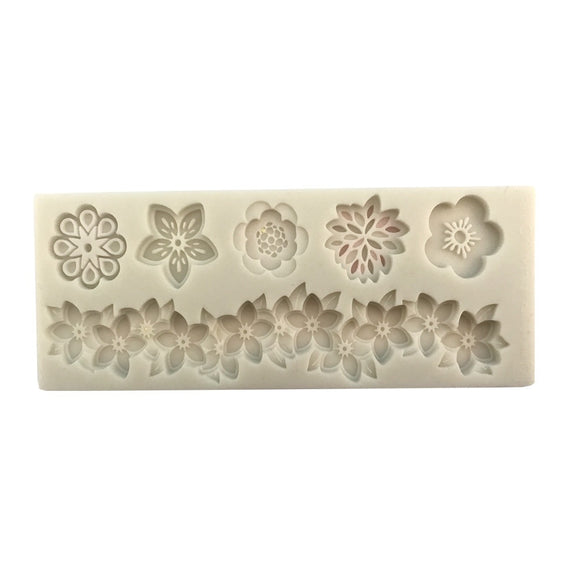 Flower Border Silicone Mould