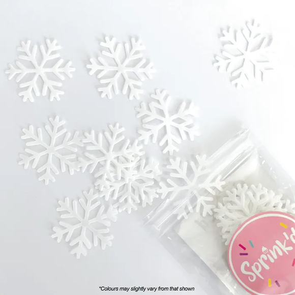 SNOWFLAKE Edible Wafer Paper Sprinkles