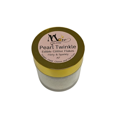 Moreish Cakes More Glow Pearl Twinkle Edible Glitter Flakes 20g