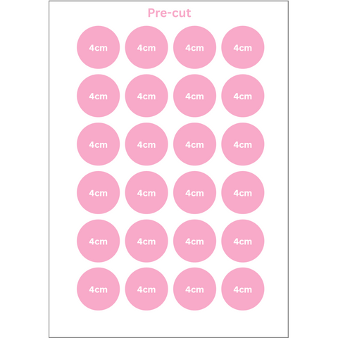 Pre-cut Round 4cm Custom Edible Image