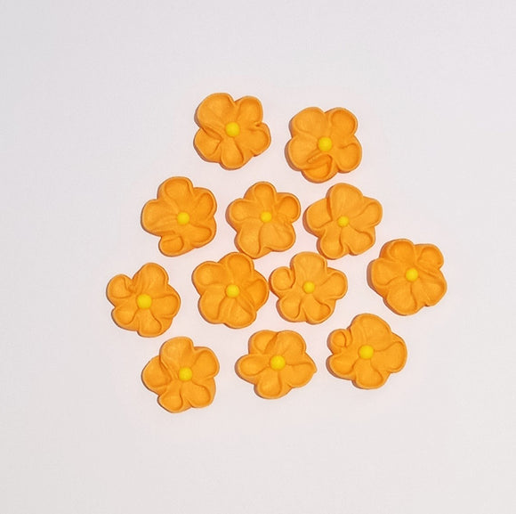 5 petal small flower orange