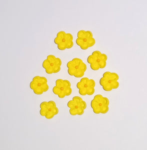 5 petal small flower yellow