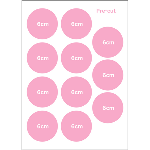 Pre-cut Round 6cm Custom Edible Image