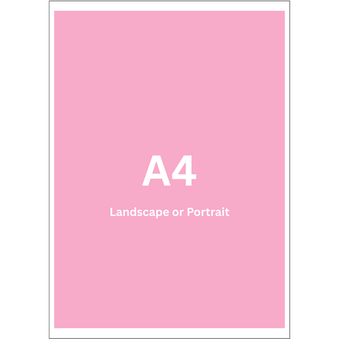 Custom Edible Cake Image - A4 Rectangle