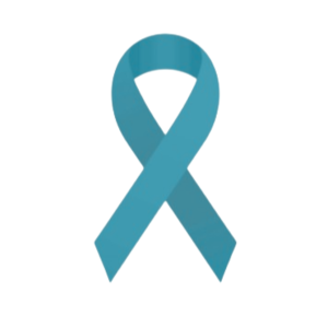 Cancer Awareness Ribbon 3cm cupcake toppers