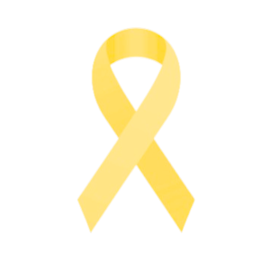 Cancer Awareness Ribbon 3cm cupcake toppers