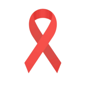 Cancer Awareness Ribbon 3cm cupcake toppers