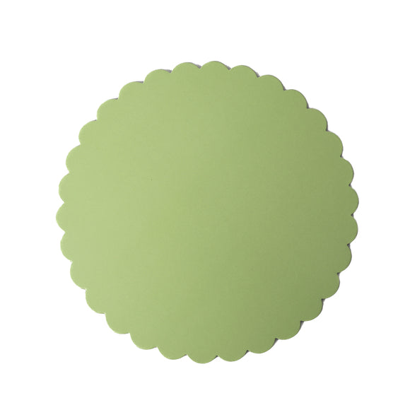 Papyrus & co Pastel Green Scalloped Cake Board 25cm (10 inch)