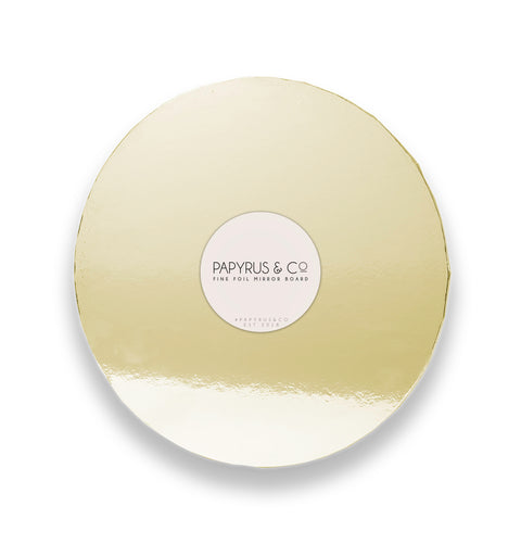 Gold Mirror Round Cake Board 30cm / 12 inch