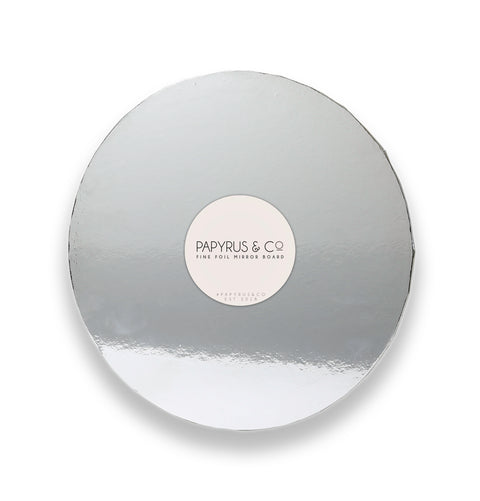 Silver Mirror Round Cake Board 25cm / 10 inch