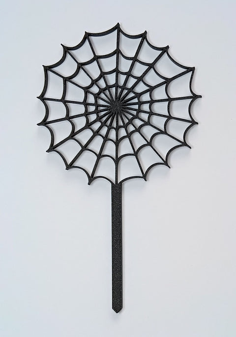 Black Spider Web cake topper