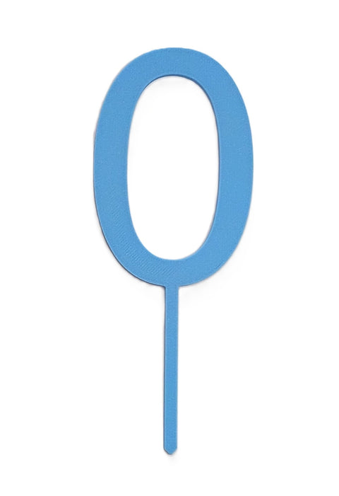 Blue Number cake topper