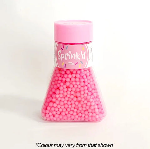 Sprink'd Pastel Pink Sugar Balls 4mm