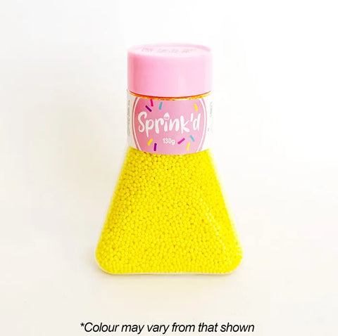 Sprink'd Yellow Sugar Balls 2mm