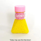 Sprink'd yellow sugar pearls balls 4mm