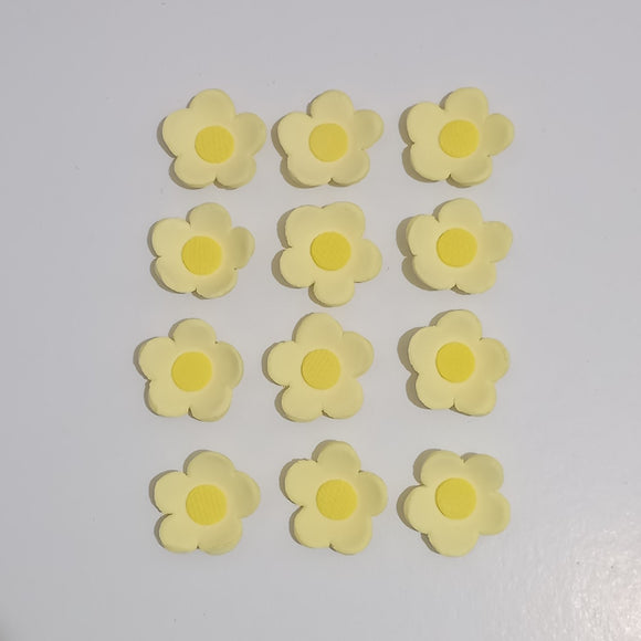 Sugar flower blossom - medium yellow