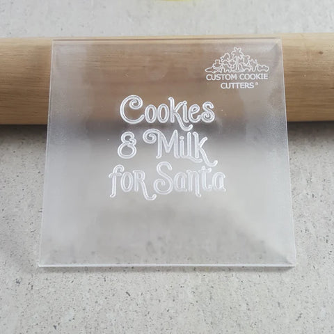 Cookies & Milk for Santa Debosser