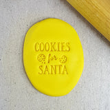 Custom Cookie Cutters Cookies for Santa embosser