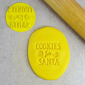 Custom Cookie Cutters Cookies for Santa embosser