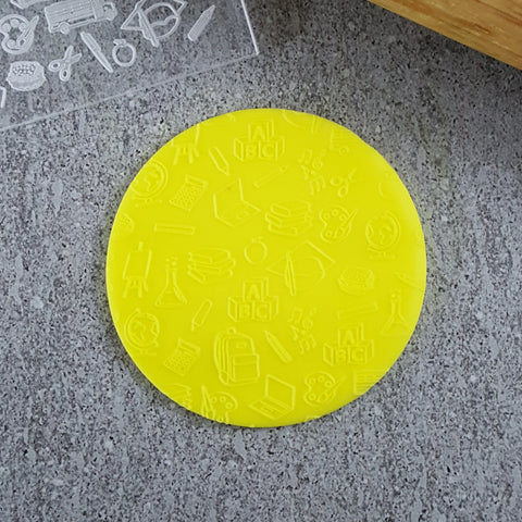 Custom Cookie Cutters Education pattern plate debosser
