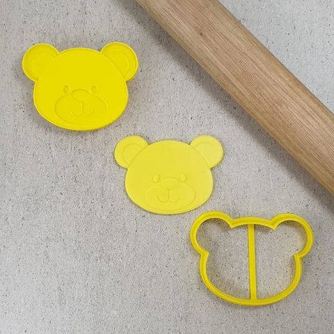 Small Teddy Bear Head cutter & 3D embosser set