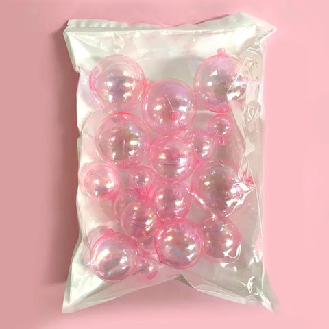 Ball Cake Toppers - Pink Pearlescent (20 pack)