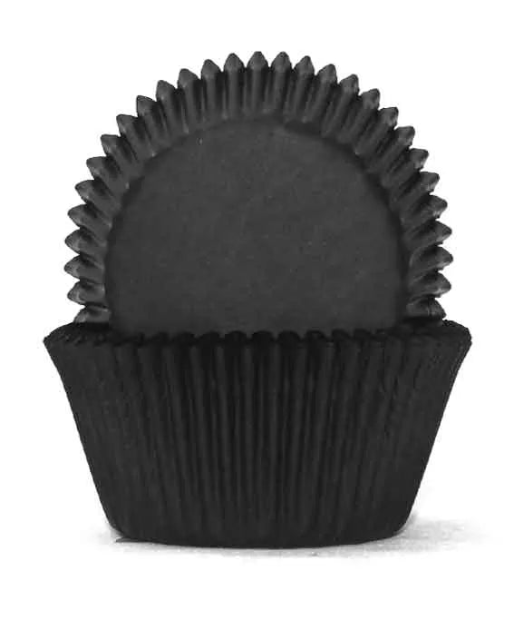Black Mini Cupcake Cups – 500 pack