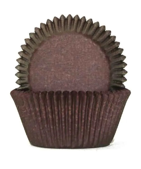 Chocolate Brown Mini Cupcake Cups – 500 pack