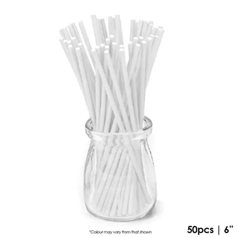 Cake Craft Lollipop Sticks 6 inch (15cm) - 50 pack