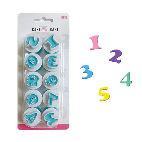 Cake Craft Mini Number plunger cutter set