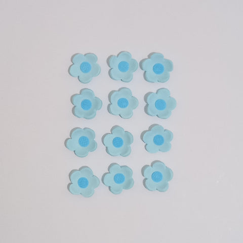 Sugar Blossom Flowers Small - Blue (12 pack)