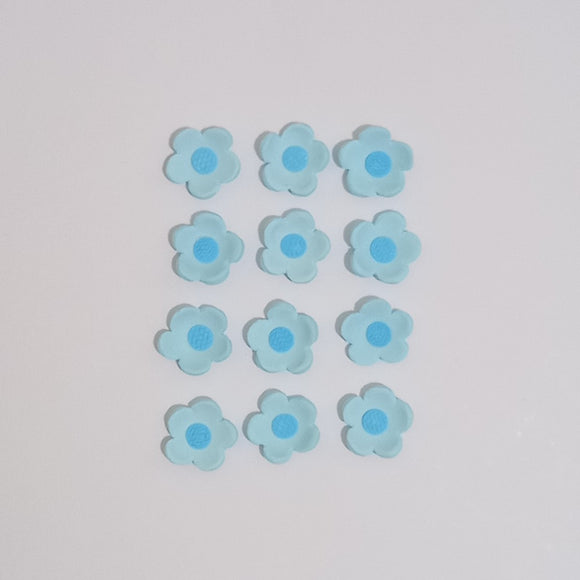 Sugar Blossom Flowers Small - Blue (12 pack)