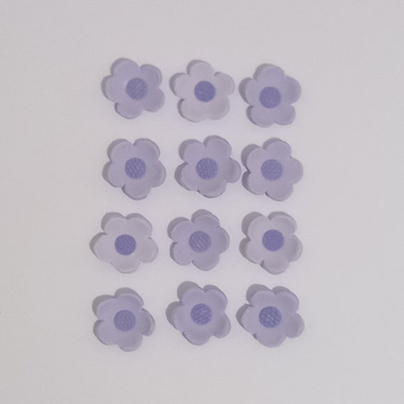 Sugar Blossom Flowers Small - Purple (12 pack)