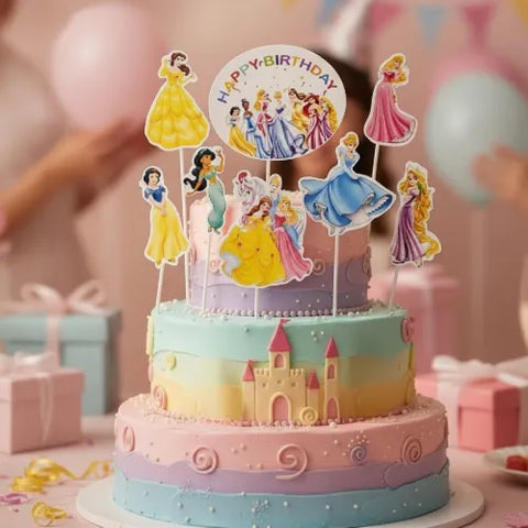 Wish DISNEY PRINCESS cake topper set (8 piece)