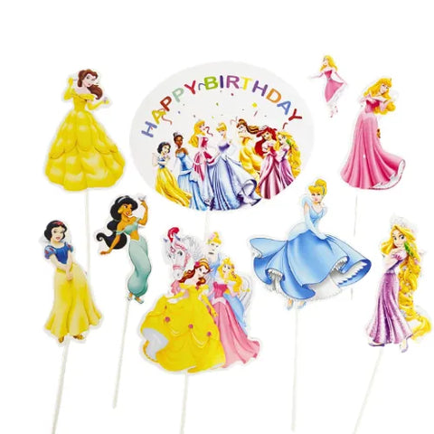 Wish DISNEY PRINCESS cake topper set (8 piece)