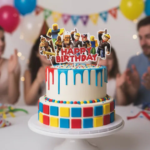Wish ROBLOX cake topper set (6 piece)