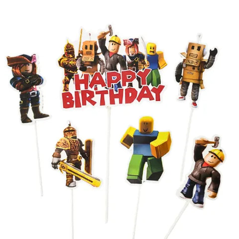 Wish ROBLOX cake topper set (6 piece)