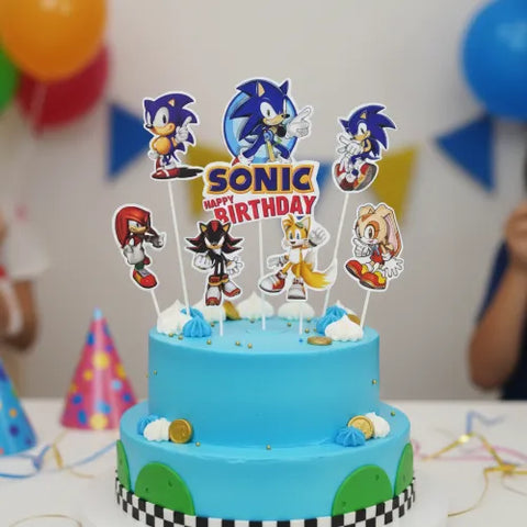 Wish SONIC THE HEDGEHOG cake topper set (7 piece)